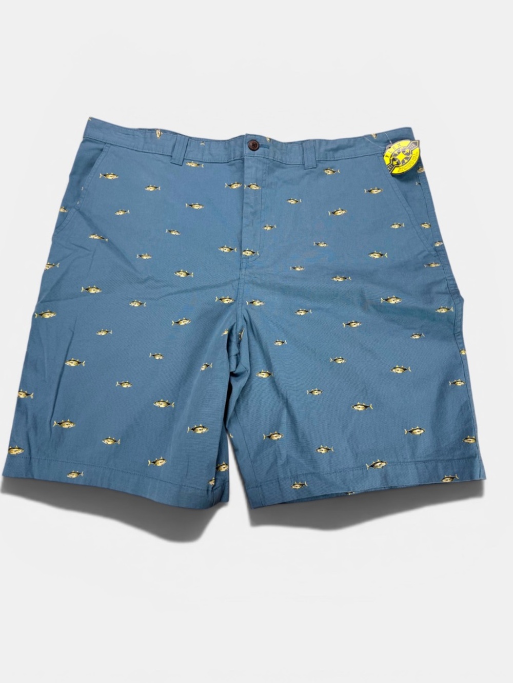 Magellan Outdoors Summerville Poplin Short Aegean Blue 42W Tuna AOP Stretch